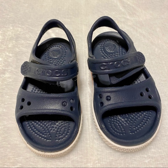 Crocs Unisex-Child Kids' Blue Crocband II Sandals - Picture 2 of 11